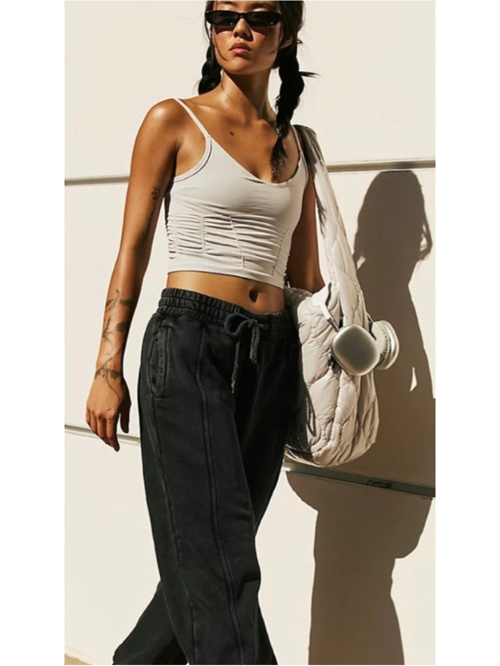 FP Movement Good Karma Ruched Cropped Tank Top - Picture 3 of 12